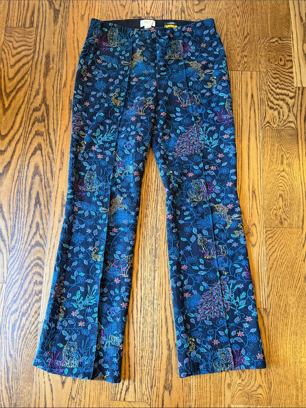 Maeve Floral Wide-Leg Margot Pants